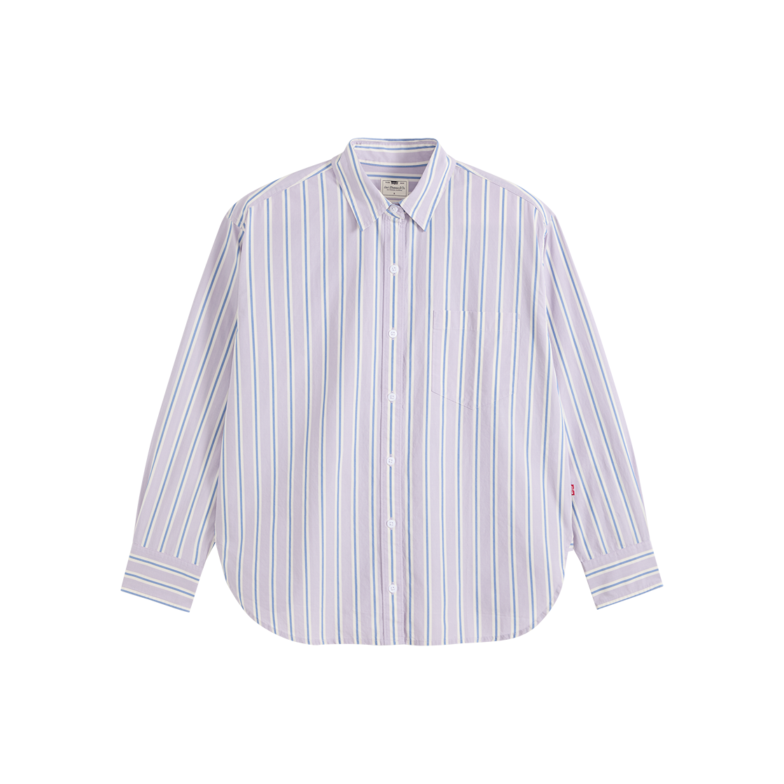 001HM-0028 Levi's Harlie Boyfriend Shirt Purple Stripe