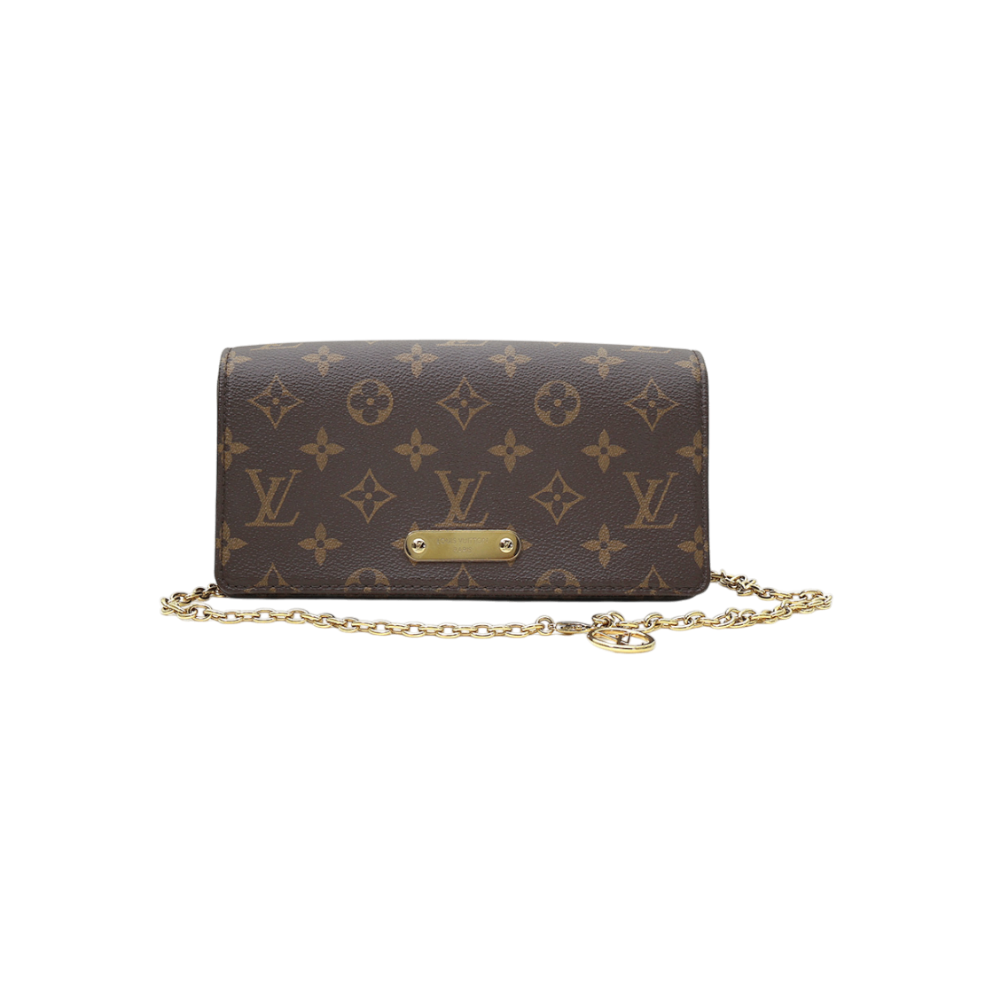 IT8HS585PUUE Louis Vuitton Monogram Canvas Lily Wallet Chain 2WAY
