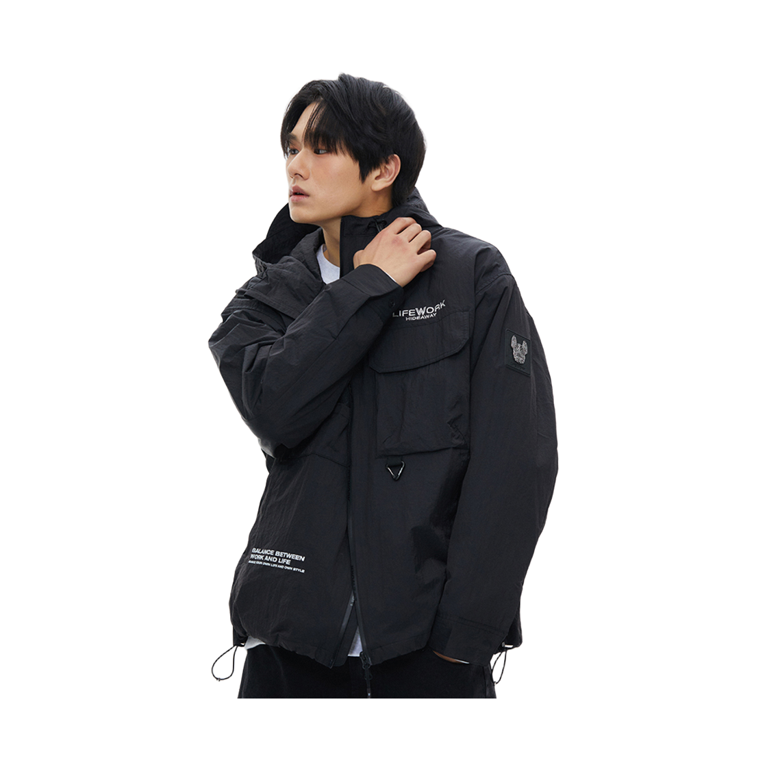 라이프워크 메쉬포켓 후드 자켓_LW231JP321(Lifework Mesh Pocket Hooded Jacket_LW231JP321) - 2
