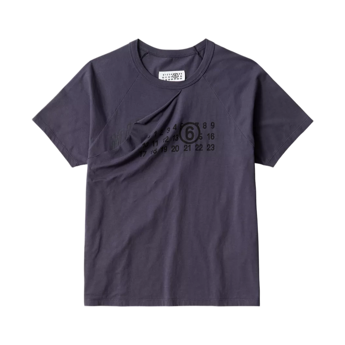 S62GD0224M20048524 (W) MM6 Maison Margiela Double Layer T-Shirt Blue
