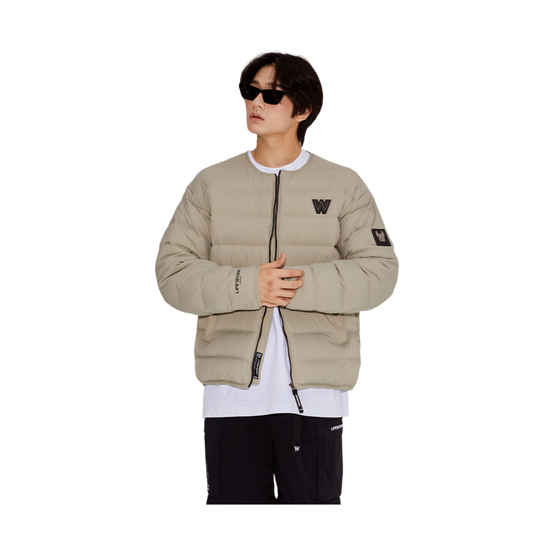 라이프워크 라운드넥 퀼팅 경량 다운자켓_LW224DJ301(Lifework Round Neck Quilted Lightweight Down Jacket_LW224DJ301) - 2