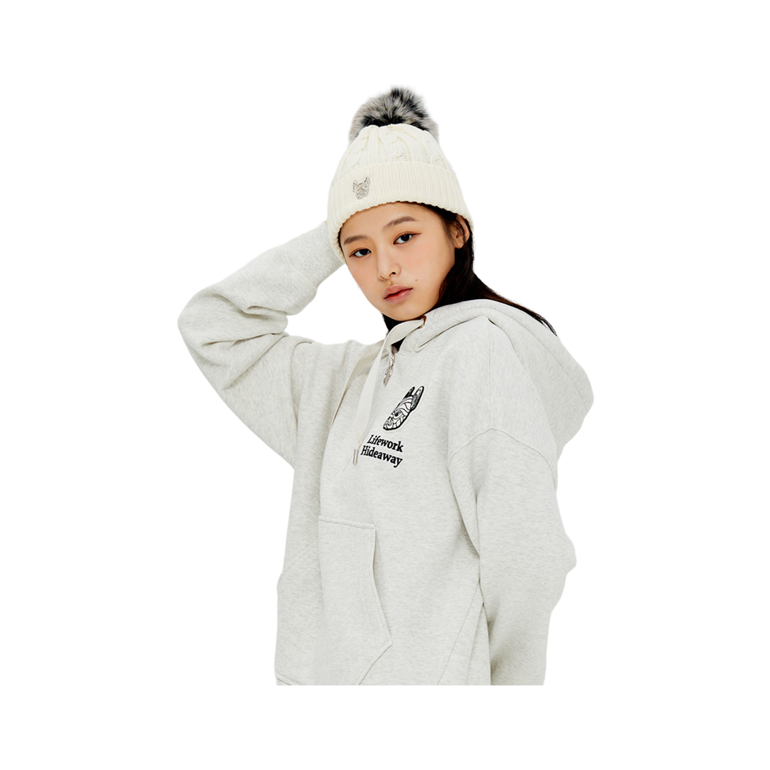 라이프워크 금속라독 폼폼이 비니_LW234CP701(Lifework Metal Radog Pom-Pom Beanie_LW234CP701) - 2