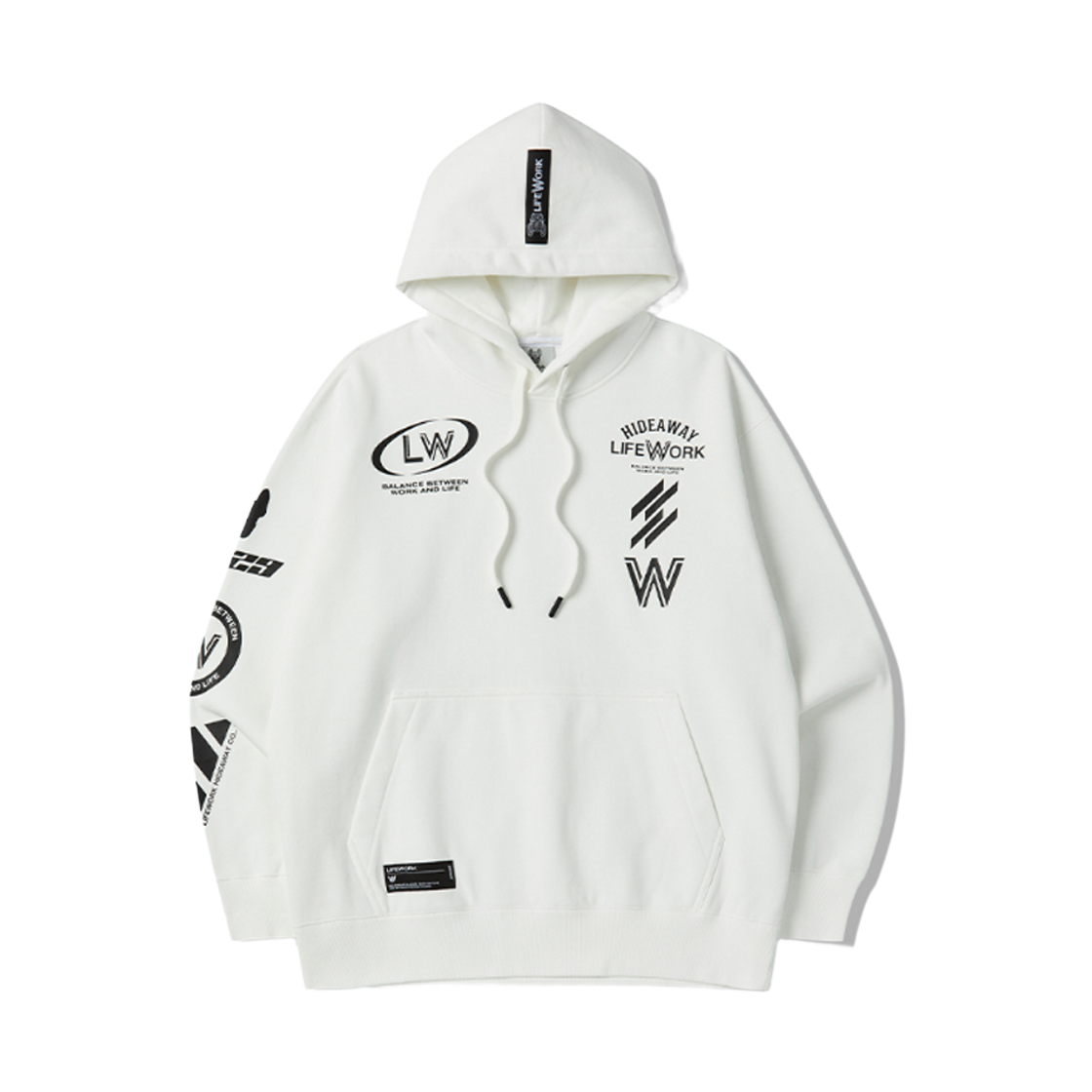LW234HD405 Lifework Triple Artwork Hoodie T-shirt_LW234HD405
