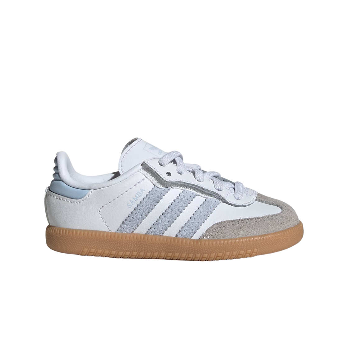JQ2029 (Infant) Adidas Samba OG Comfort Closure Elastic Lace Cloud White Crystal Sky