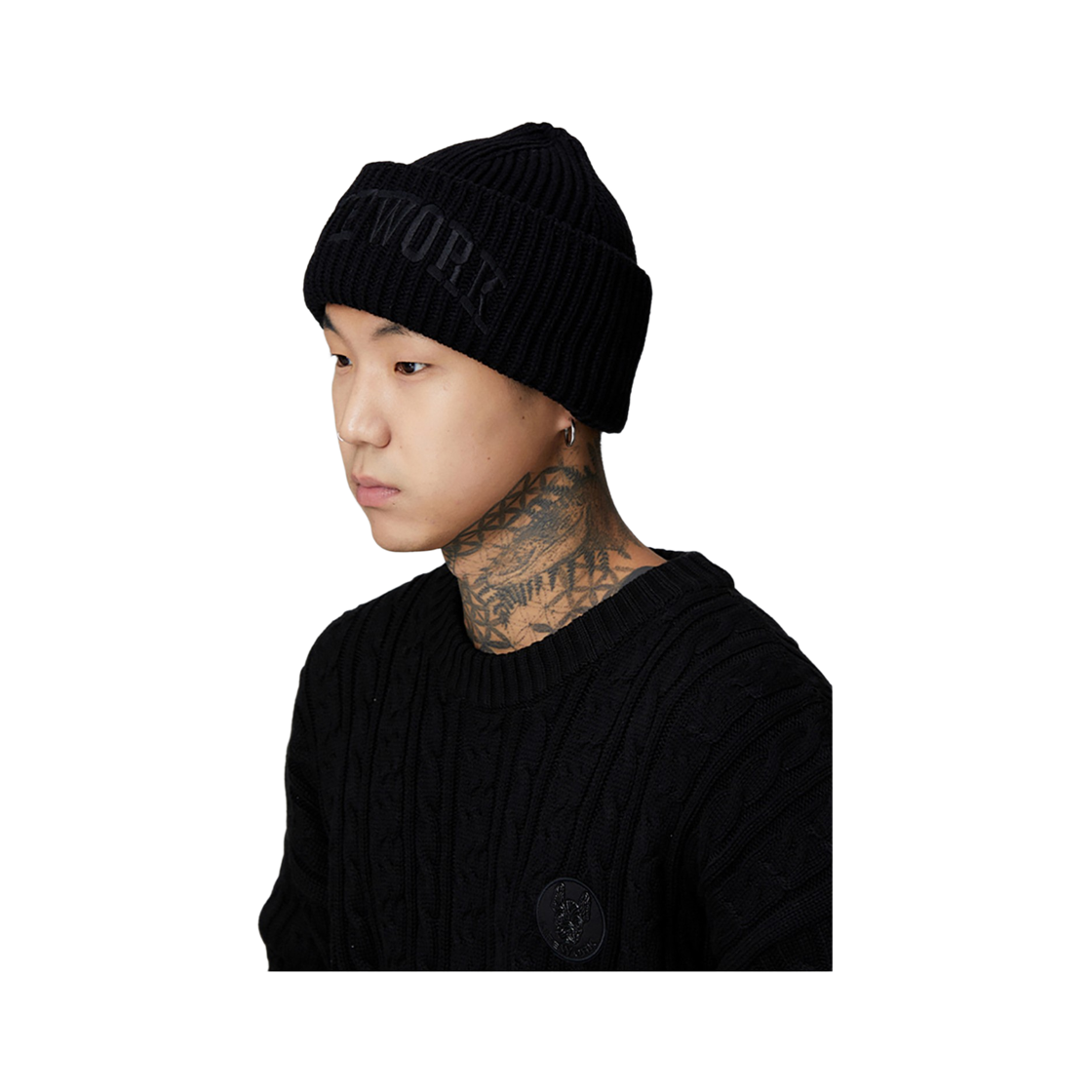 라이프워크 아치로고 빅립 비니_LW224CP820(ifework Arch Logo Big Lip Beanie_LW224CP820) - 3