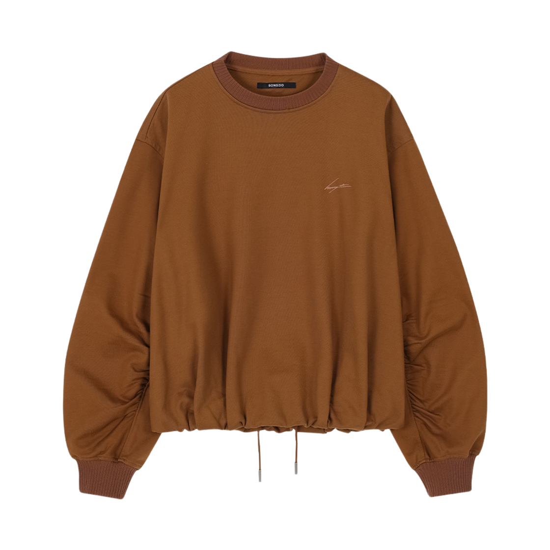 송지오 컬렉션 베네딕션 엠브로이드 스웻셔츠 카멜(SONGZIO COLLECTION Benediction Embroidered Sweatshirt Camel)