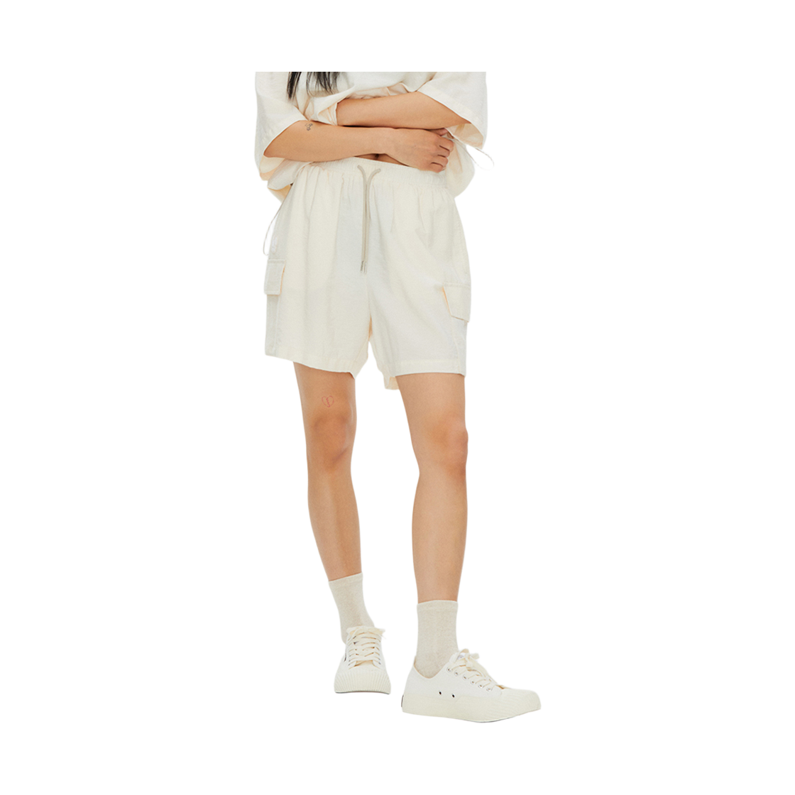 라이프워크 우븐 소프트 카고 숏팬츠_LW232WS877(Lifework Woven Soft Cargo Short Pants_LW232WS877) - 2