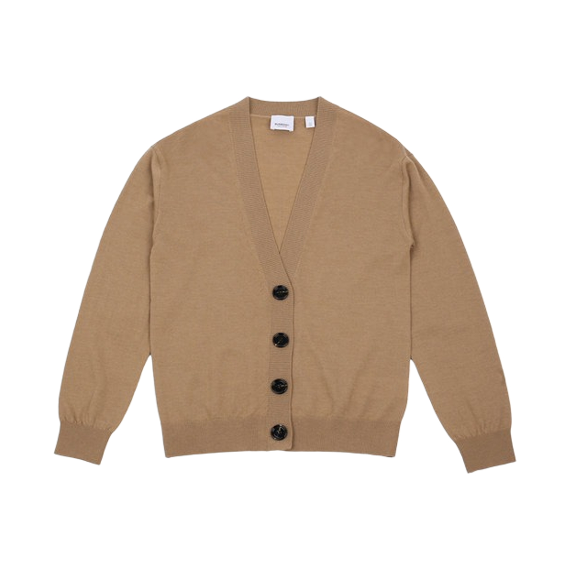 8091031 Burberry Dornoch Check Patch Cardigan Camel