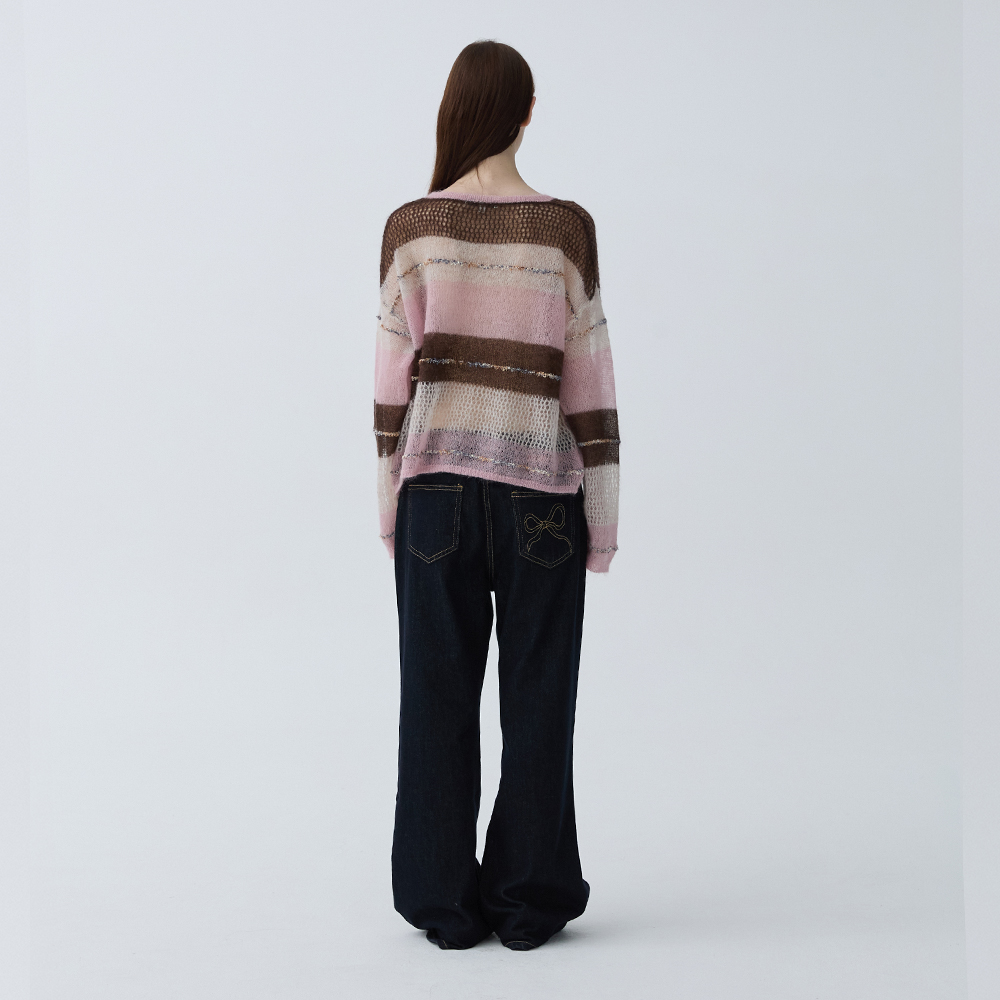 아크무어 베리 마카롱 크롭 탑 핑크(ARCMOOR Berry Macaron Cropped Top Pink) - 4