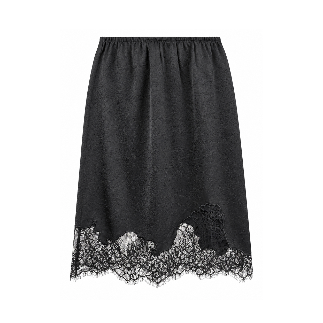 A26FW5010BK ARCMOOR Satin Drape Skirt Black