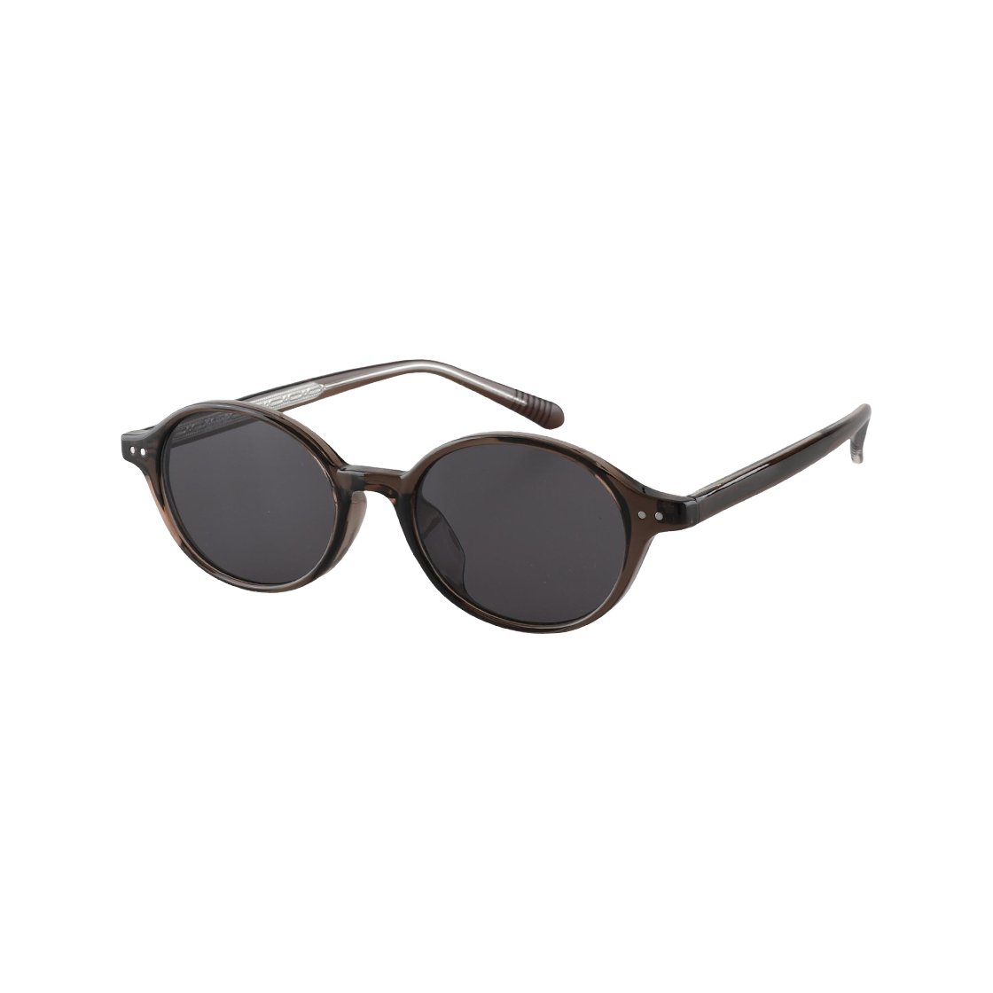 NERDS C4 2DITOR RDS Tint NERD Round Geek Chic Horn-Rimmed UV-Blocking Sun Glass C4 Black-Brown