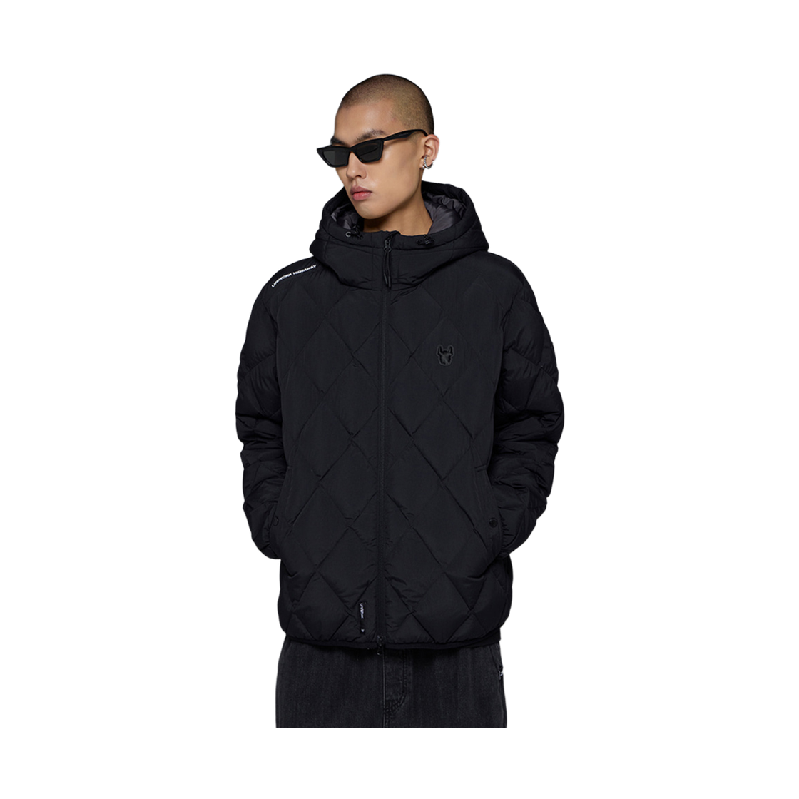 라이프워크 라독 와펜 퀼팅 후드 다운 점퍼_LW254DJ301(Lifework Radog Wappen Quilted Hooded Down Jumper_LW254DJ301) - 2