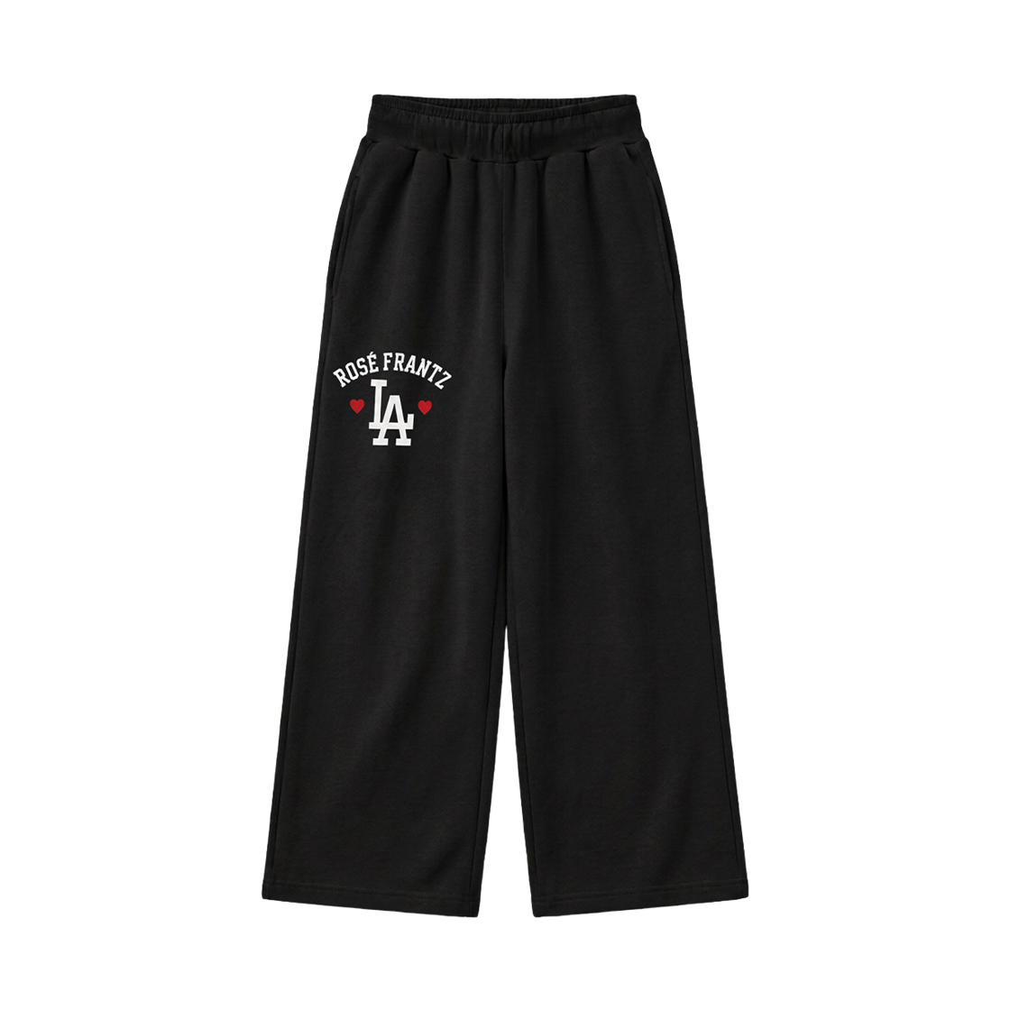RS26WSP103BLK Rosefrantz LA Graphic Turn-Up Wide Pants [Black]