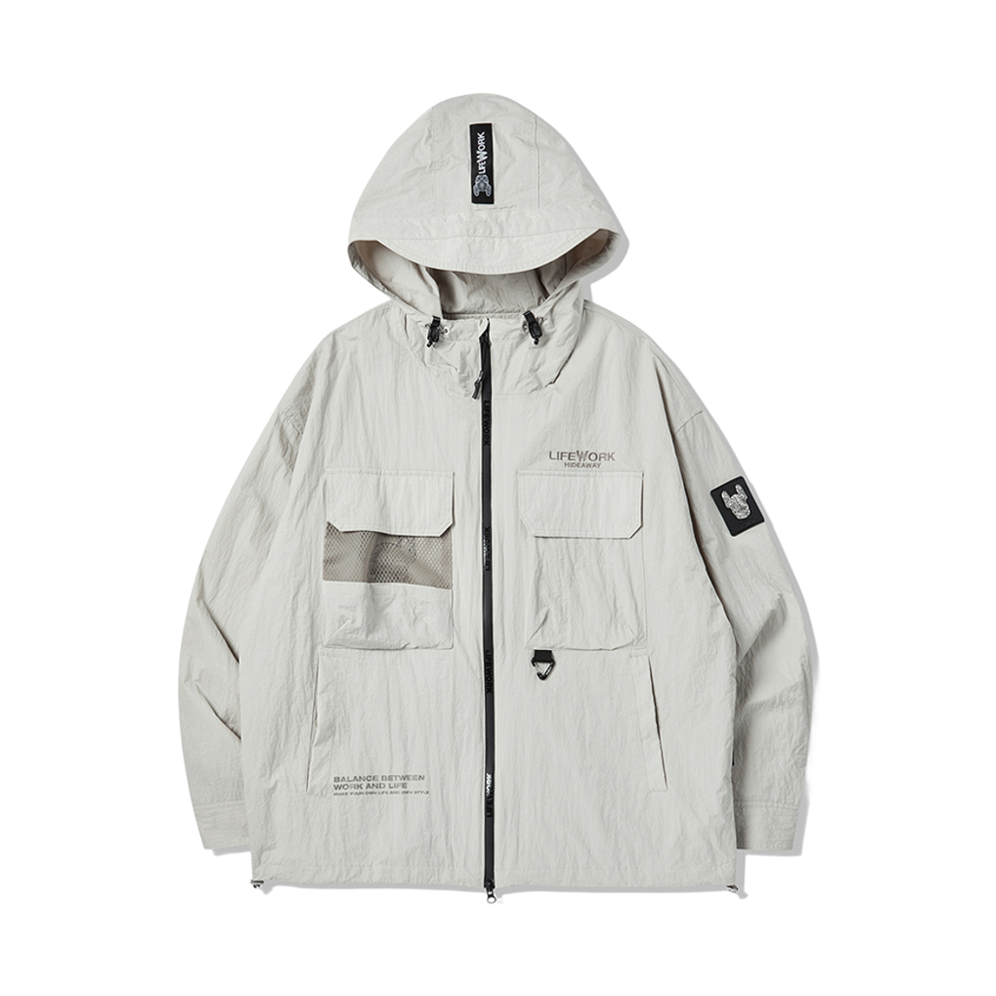 라이프워크 메쉬포켓 후드 자켓_LW231JP321(Lifework Mesh Pocket Hooded Jacket_LW231JP321) - 1