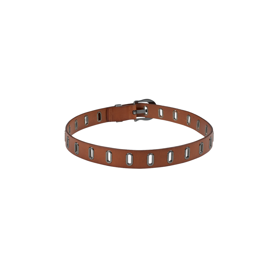 베이컨트 아카이브 루카 레일 아이렛 벨트 브라운(Vacant Archive Luca Rail Eyelet Belt Brown) - 2