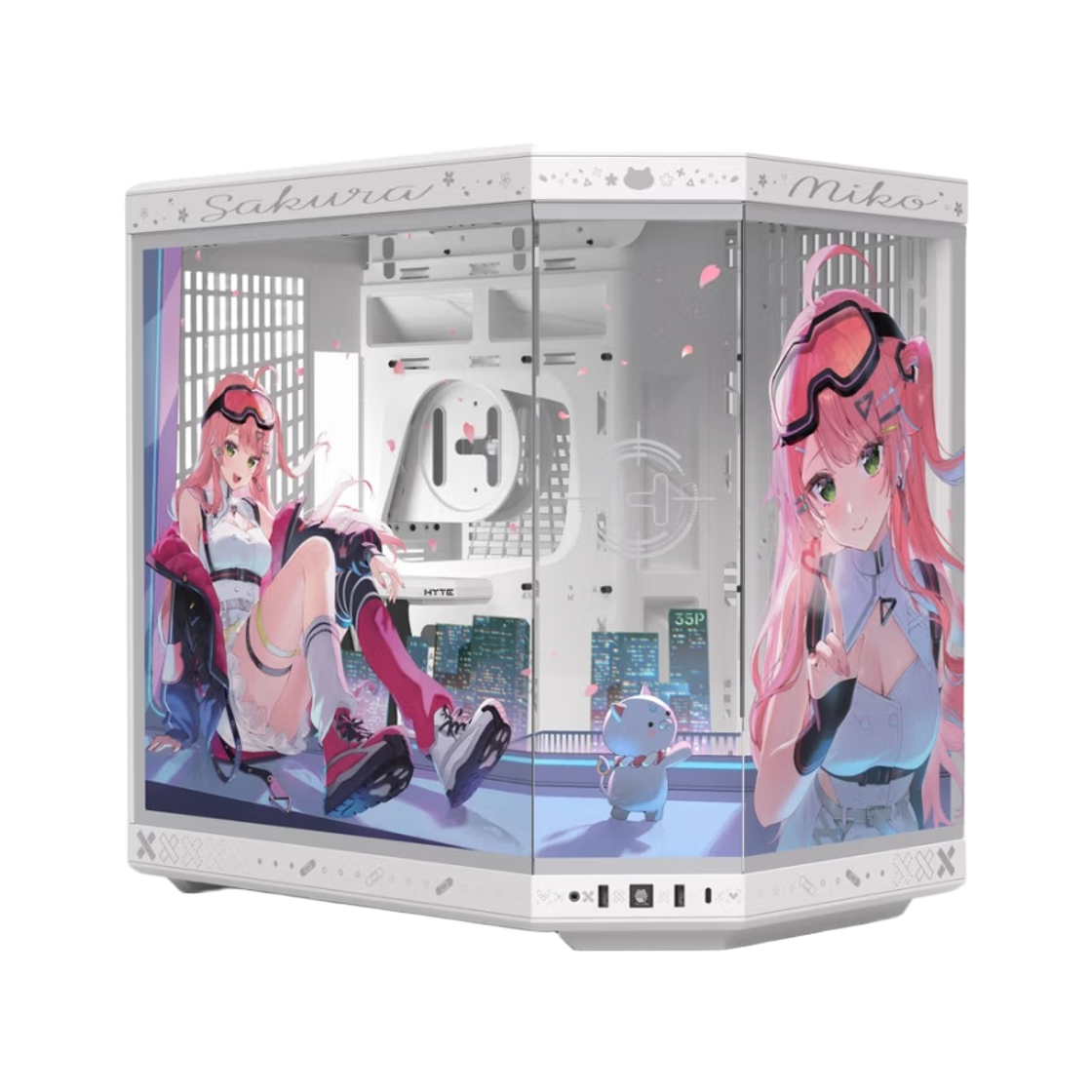 [12월 순차출고]HYTE Y70 사쿠라 미코 에디션 화이트 케이스(HYTE Y70 Sakura Miko Edition White Case)
