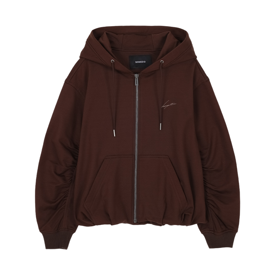 송지오 컬렉션 베네딕션 후드 집업 브라운(SONGZIO COLLECTION Benediction Hood Zip Up Brown)