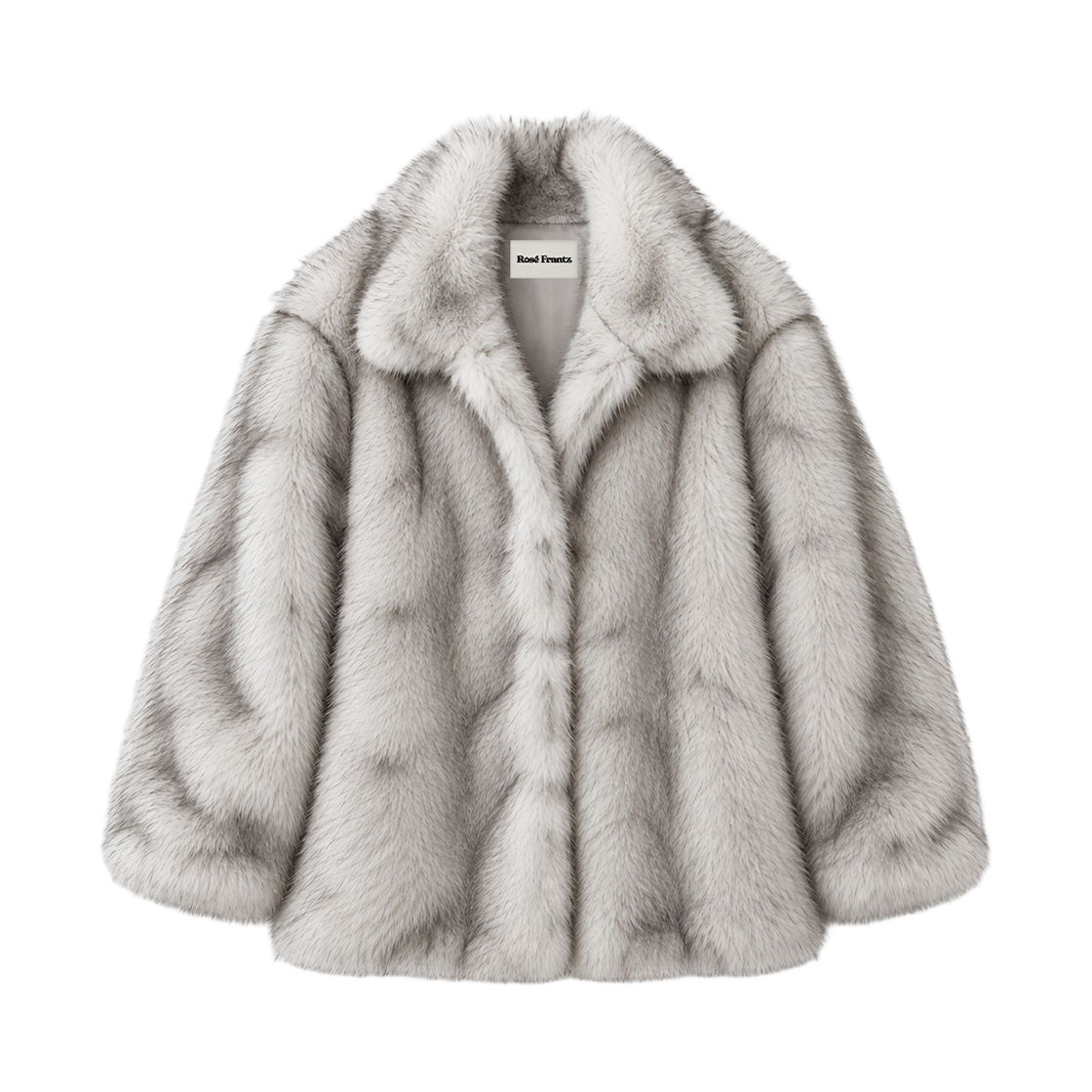 RS26WCT103IVR Rosefrantz High-Neck Fur Half Coat [Ivory]