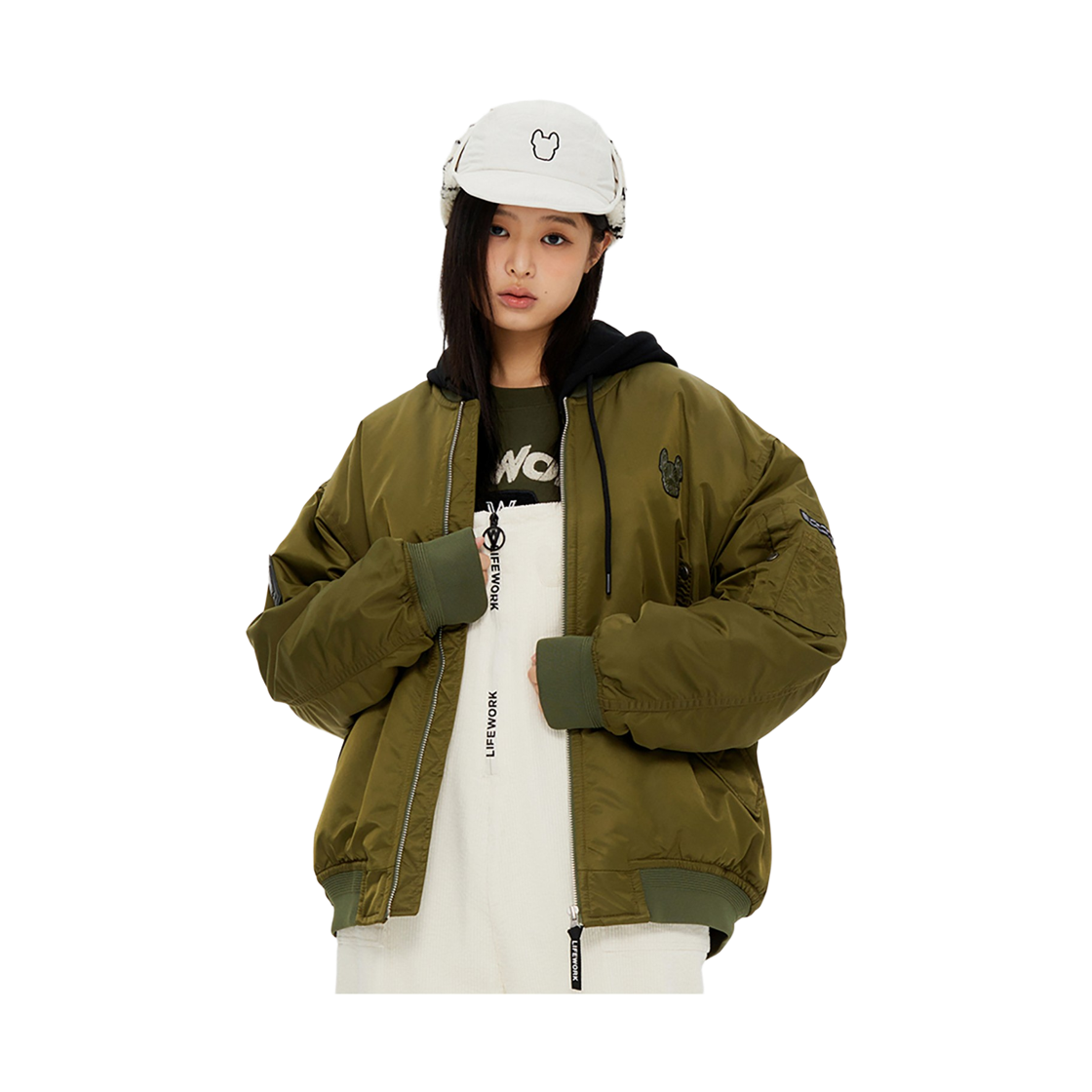 라이프워크 MA-1 라독 후드 항공점퍼_LW234JP110(Lifework MA-1 Radog Hooded Flight Jumper_LW234JP110) - 3