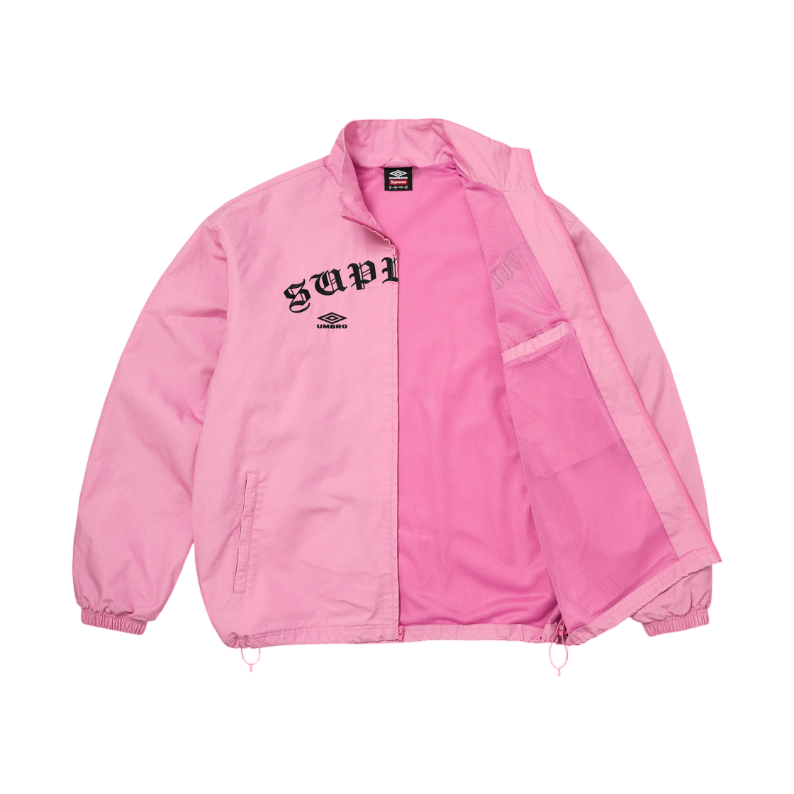 슈프림 x 엄브로 코튼 립스탑 트랙 자켓 핑크 - 26FW(Supreme x Umbro Cotton Ripstop Track Jacket Pink - 26FW) - 3