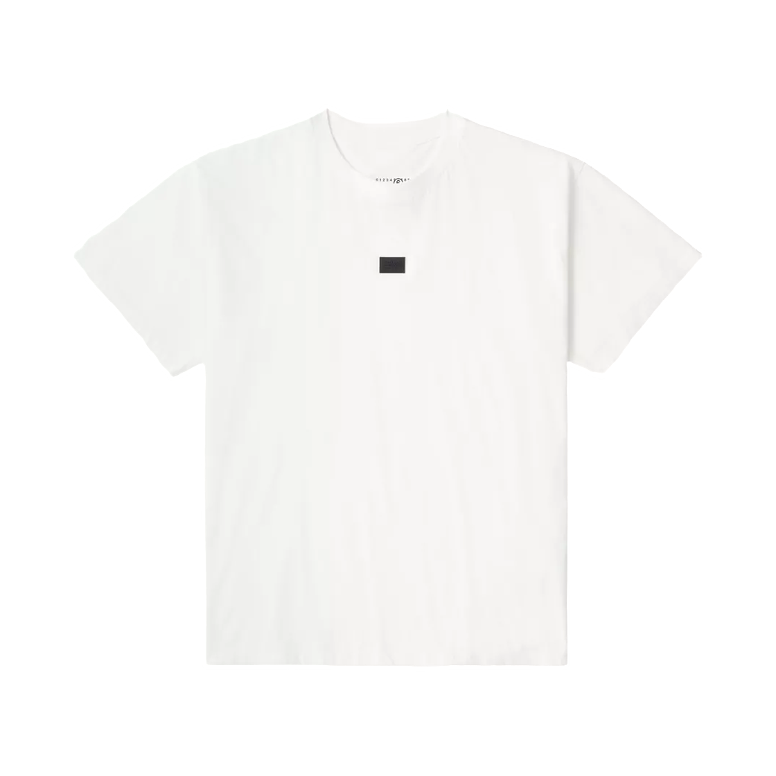 SH2GC0051M20048101 MM6 Maison Margiela Rubber Patch T-Shirt White