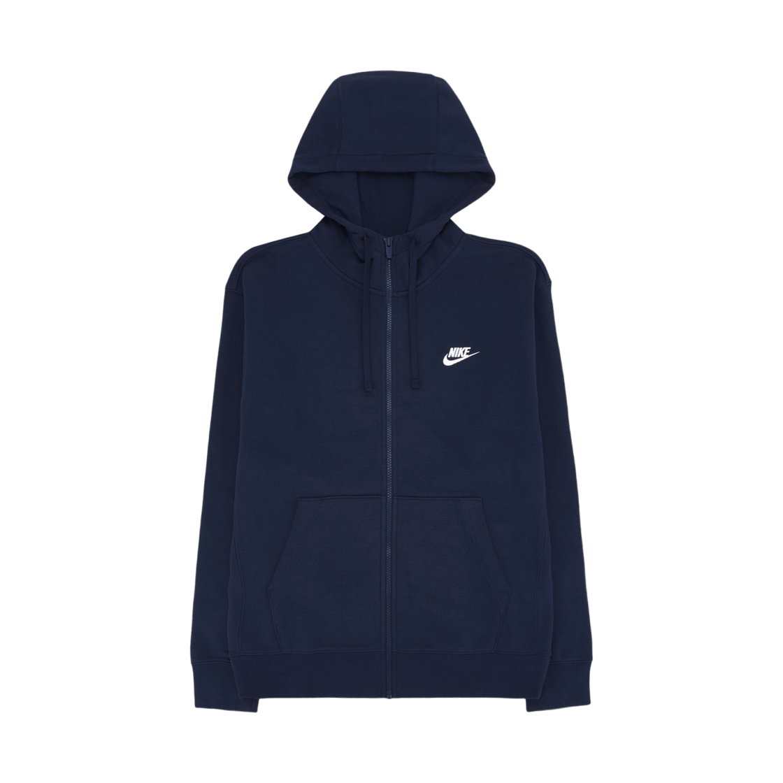 BV2649-410 Nike NSW Club Full Zip Hoodie Midnight Navy White - Asia