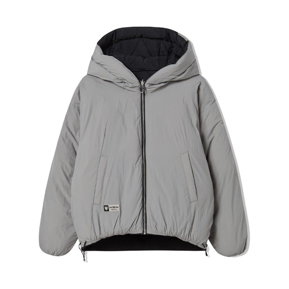 라이프워크 플러피 리버시블 후드 다운 점퍼_LW254DJ714(Lifework Fluffy Reversible Hooded Down Jumper_LW254DJ714) - 4