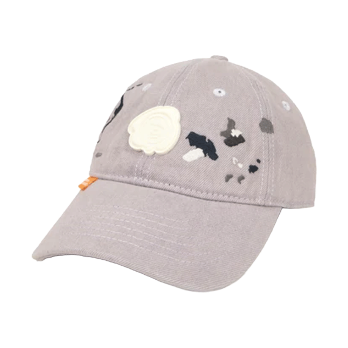 에이프 엠브로이더드 캡 퍼플 그레이 - 26FW(AAPE Moonface Embroidered Cap Purple Grey - 26FW) - 2