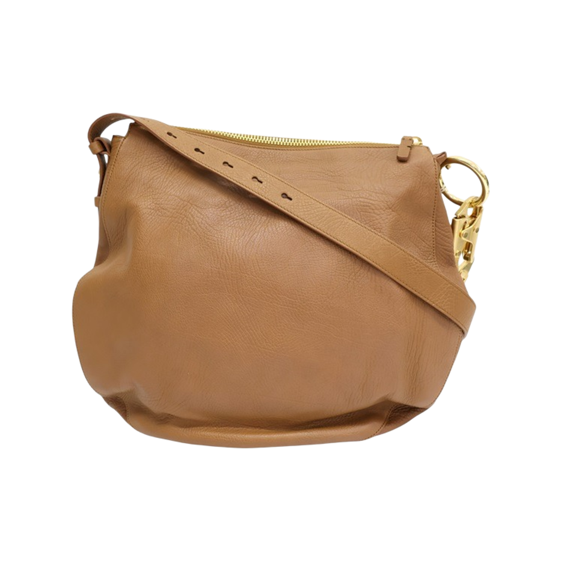 8092404 Burberry Knight Medium Calf Leather Shoulder Bag Brown