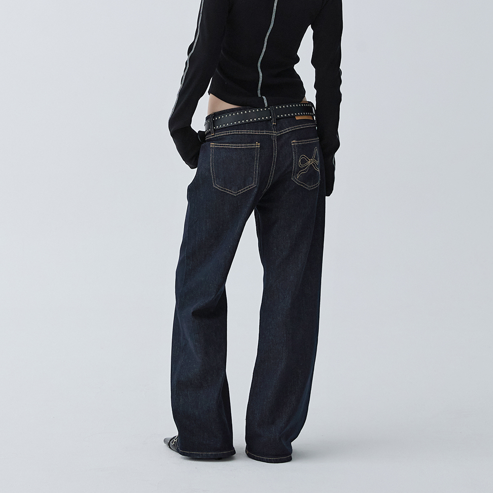 아크무어 딥 인디고 와이드 진 블루(ARCMOOR Deep Indigo Wide Jeans Blue) - 6