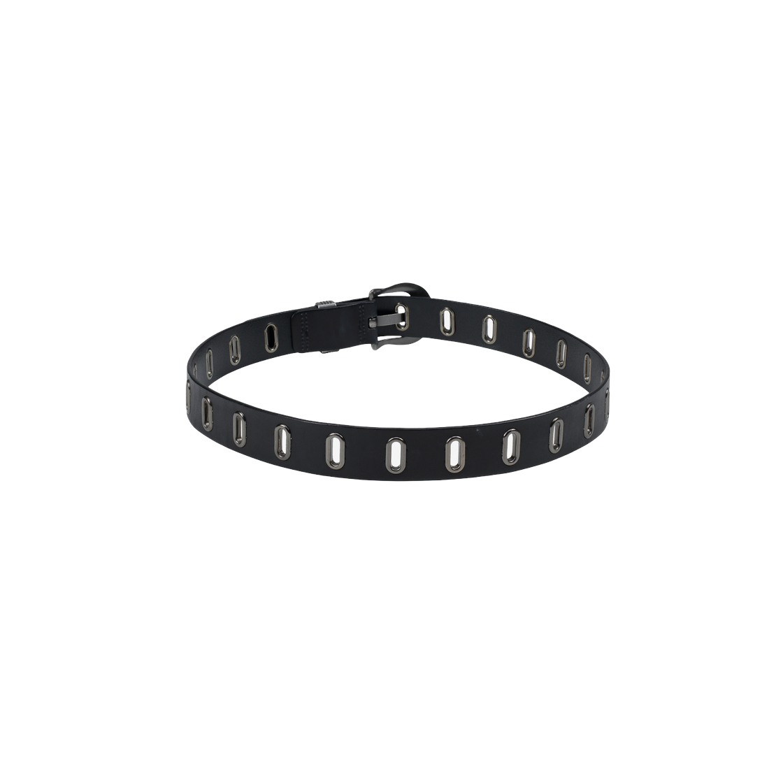 베이컨트 아카이브 루카 레일 아이렛 벨트 블랙(Vacant Archive Luca Rail Eyelet Belt Black) - 2