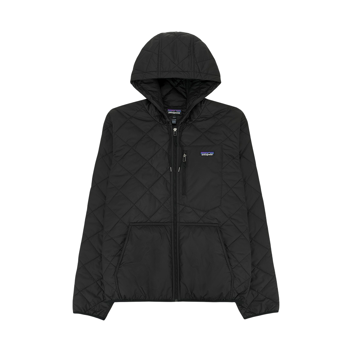 파타고니아 다이아몬드 퀼티드 보머 후디 블랙(Patagonia Diamond Quilted Bomber Hoody Black)