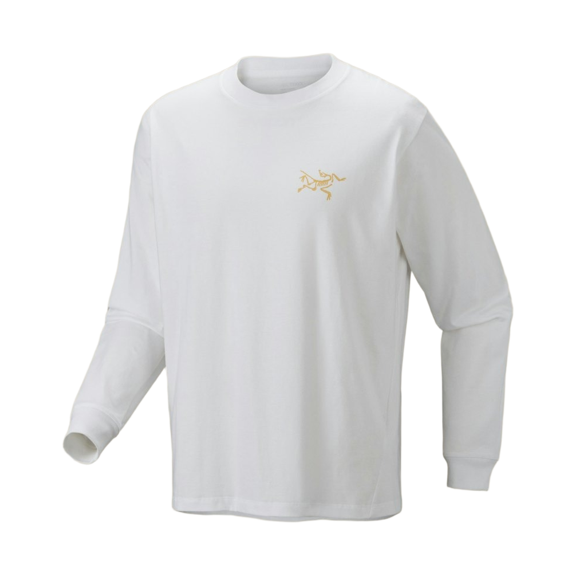 9714 Arc'teryx Kragg Cotton LS T-Shirt White Light Larch