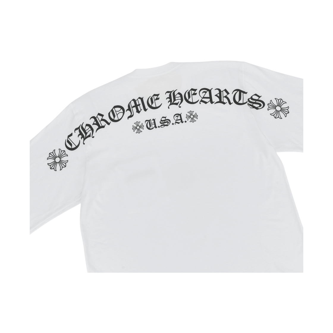 크롬하츠 USA 스크립트 롱슬리브 티셔츠 화이트(Chrome Hearts USA Script Long Sleeve T-Shirt White) - 3