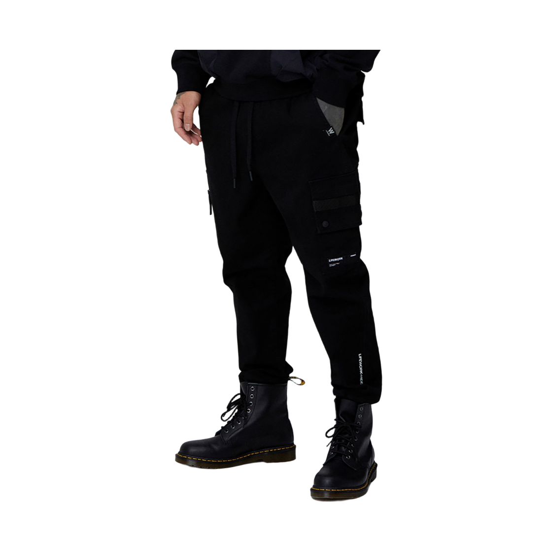 라이프워크 L1 테이프 카고 조거 팬츠 (기모안감)_LW224WL351(Lifework L1 Tape Cargo Jogger Pants (Fleece Lining) _ LW224WL351) - 3