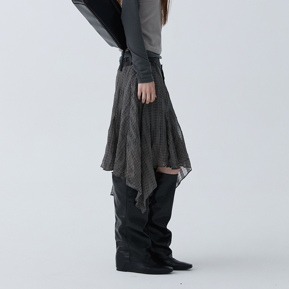 아크무어 슬로프 플레어 스커트 그레이(ARCMOOR Slope Flare Skirt Grey) - 6