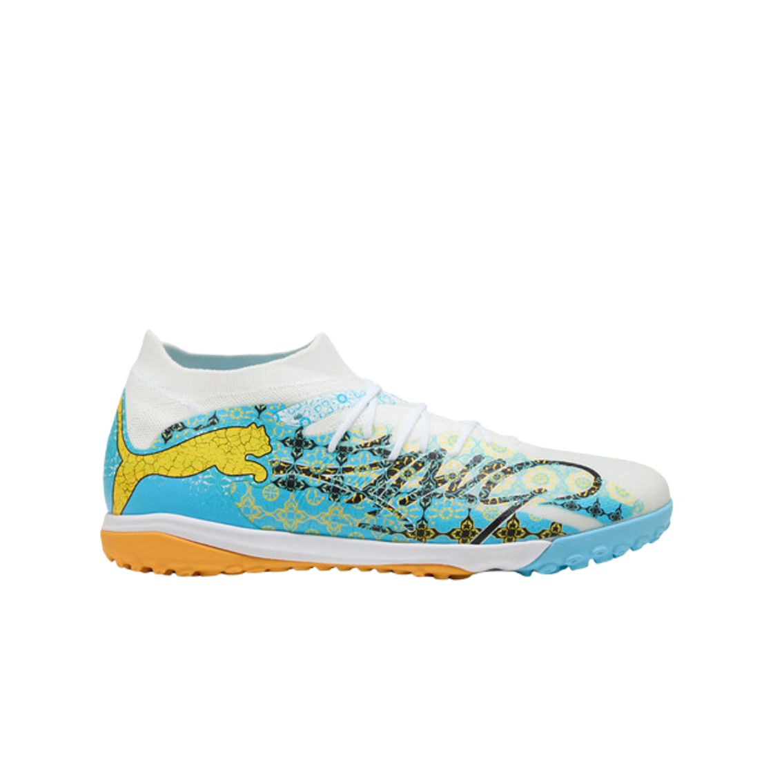 109219-01 Puma Future 9 Match Playmaker TT Football Boots White Vibrant Blue