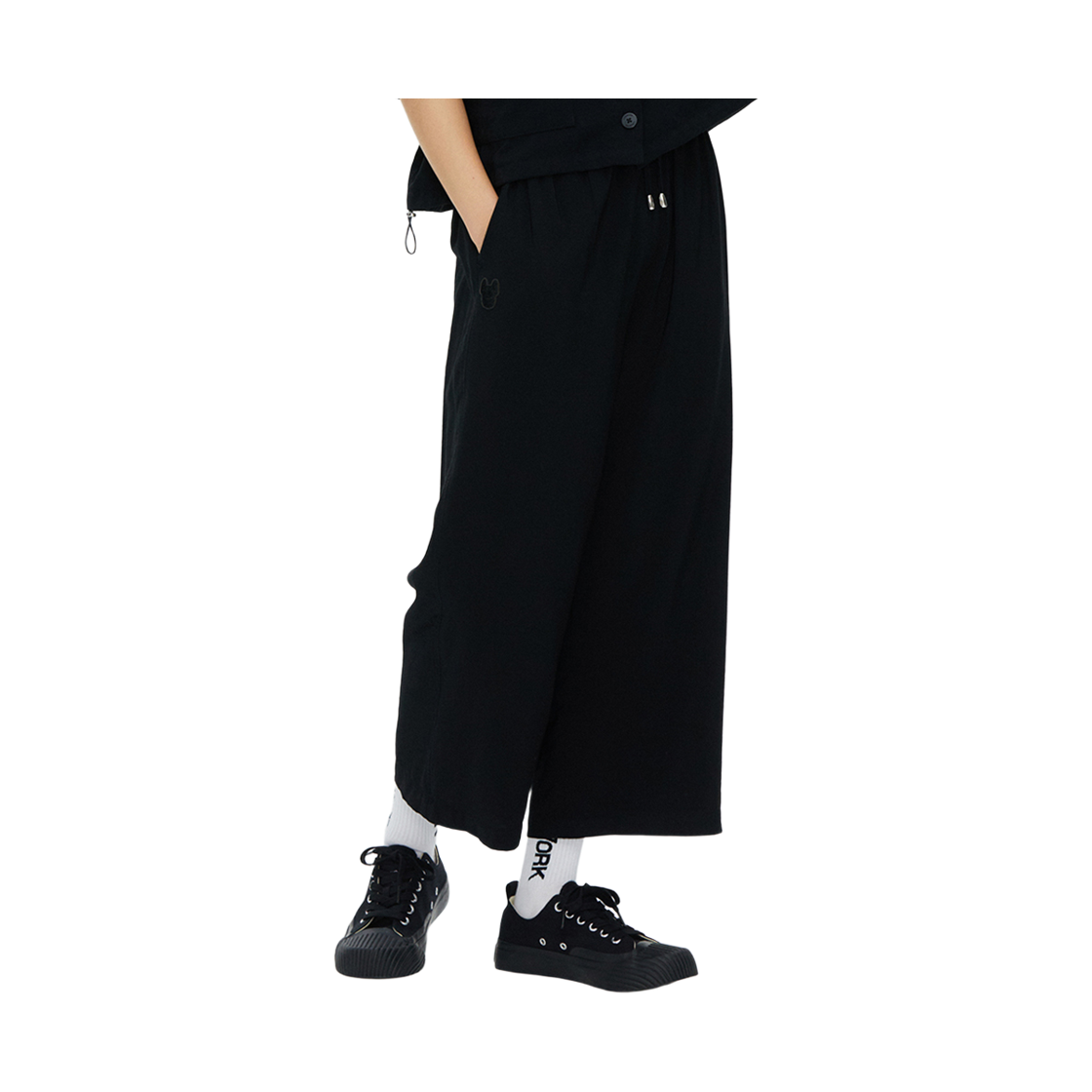 라이프워크 우븐 소프트 8부 와이드팬츠_LW232WL877(Lifework Woven Soft 8-Part Wide Pants_LW232WL877) - 2