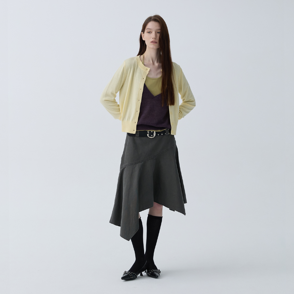 아크무어 프리즘 텐션 가디건 옐로우(ARCMOOR Prism Tension Cardigan Yellow) - 3