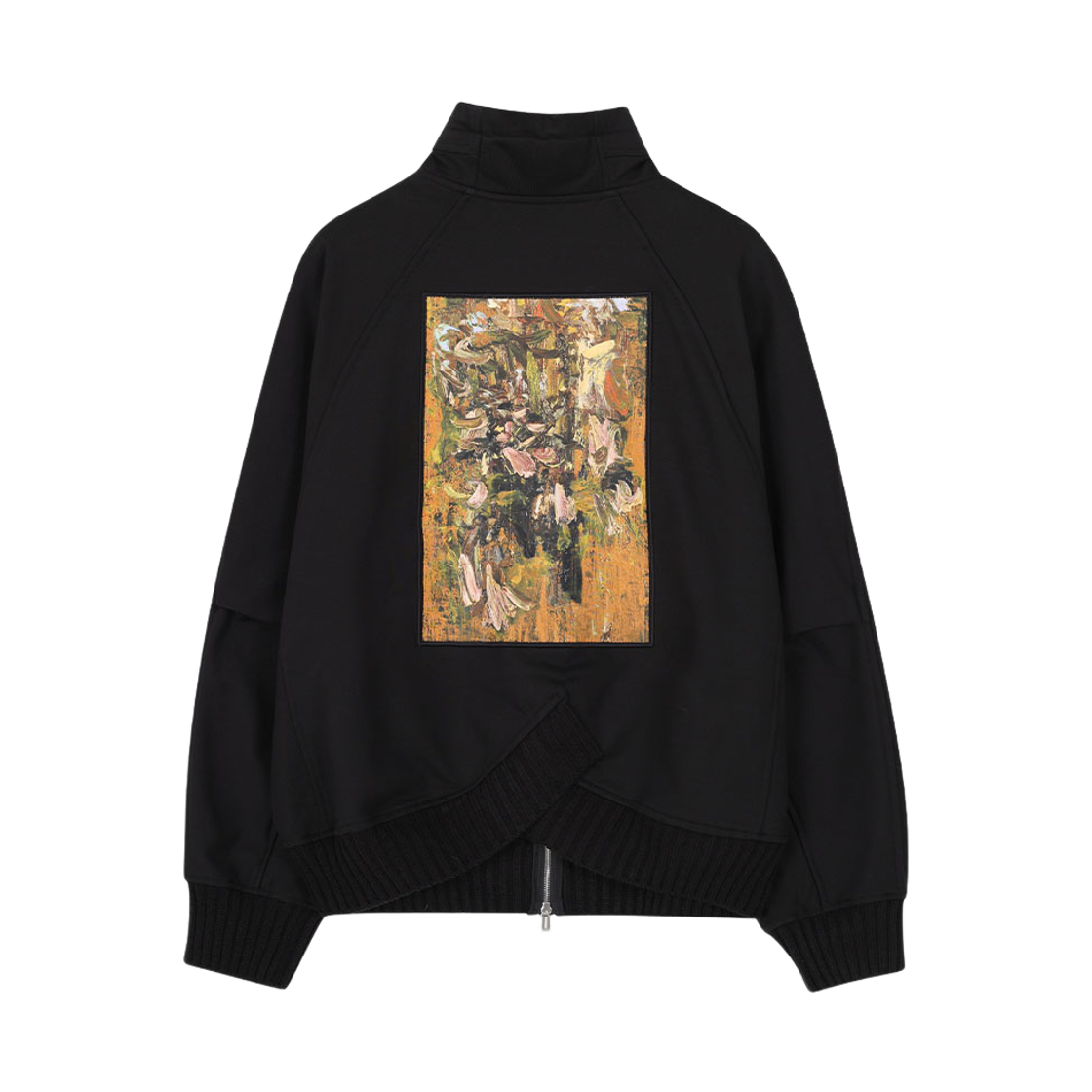 송지오 옴므 페인티드 크로스립 하이넥 집업 블랙(SONGZIO HOMME Painted Crossrib Hood Zip Up Black) - 2
