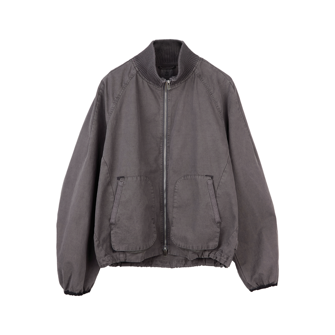 폴리테루 립 자켓 세이지 그레이(Polyteru Rib Jacket Sage Gray)