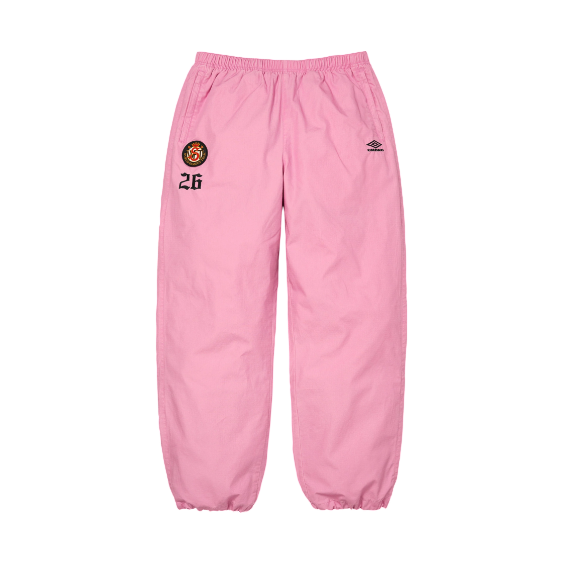 - Supreme x Umbro Cotton Ripstop Track Pant Pink - 26FW
