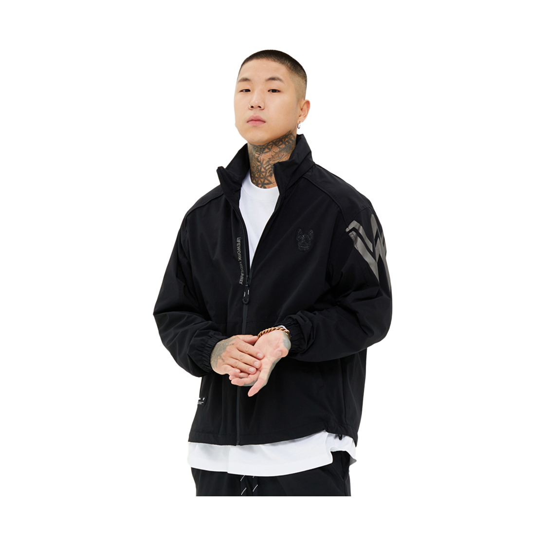 라이프워크 W 하이넥 나일론 점퍼_LW233JP371(Lifework W High-Neck Nylon Jumper_LW233JP371) - 2