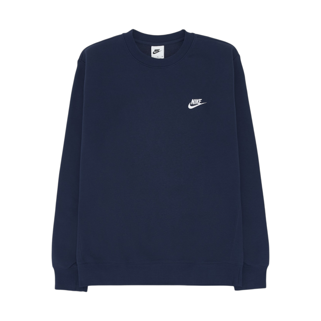 BV2663-410 Nike NSW Club Fleece Crew Sweatshirt Midnight Navy White - Asia
