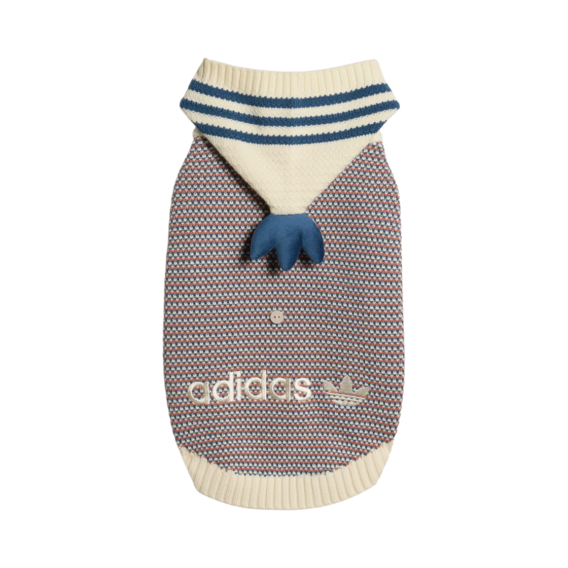 LD6413 Adidas Pet Knit Hoodie Cream White Pulse Lime