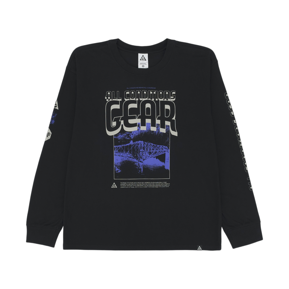 FQ3729-010 Nike ACG Dri-Fit Long Sleeve T-Shirt Black - US/EU