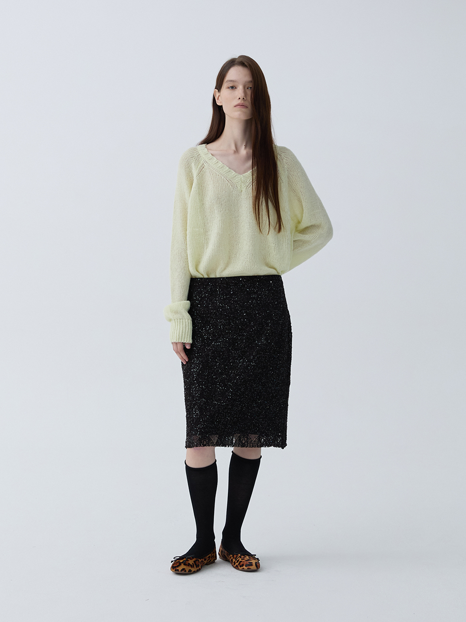 아크무어 컬러시프트 에어리 니트 옐로우(ARCMOOR Color Shift Airy Knit Yellow) - 6