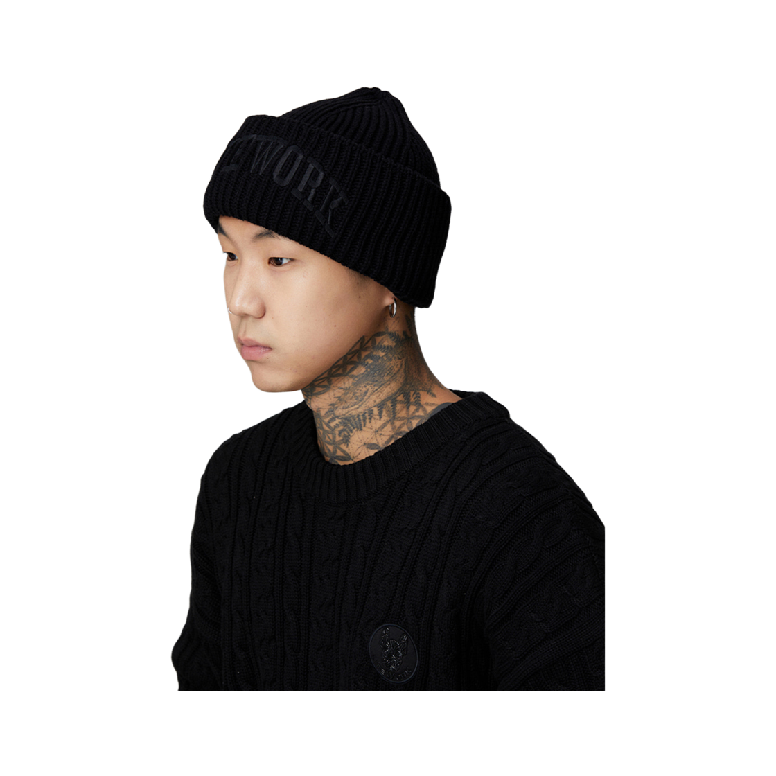 라이프워크 아치로고 빅립 비니_LW224CP820(ifework Arch Logo Big Lip Beanie_LW224CP820) - 2