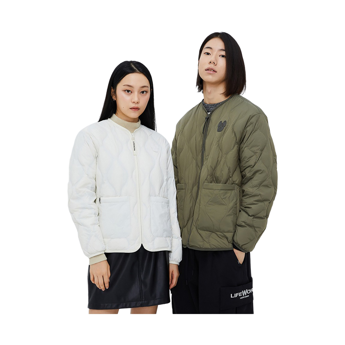 라이프워크 웨이브 퀼팅 라이트 다운 점퍼_LW234DJ100(Lifework Wave Quilted Light Down Jumper_LW234DJ100) - 3