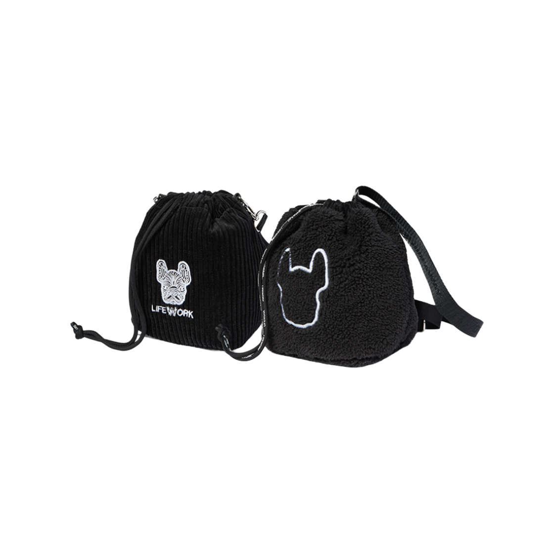 라이프워크 코듀로이 덤블 리버시블 스몰 버킷백_LW234BG702(Lifework Corduroy Dumble Reversible Small Bucket Bag_LW234BG702)